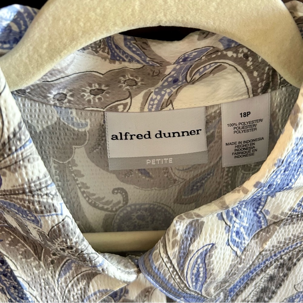 Alfred Dunner button down blouse - Picture 4 of 6